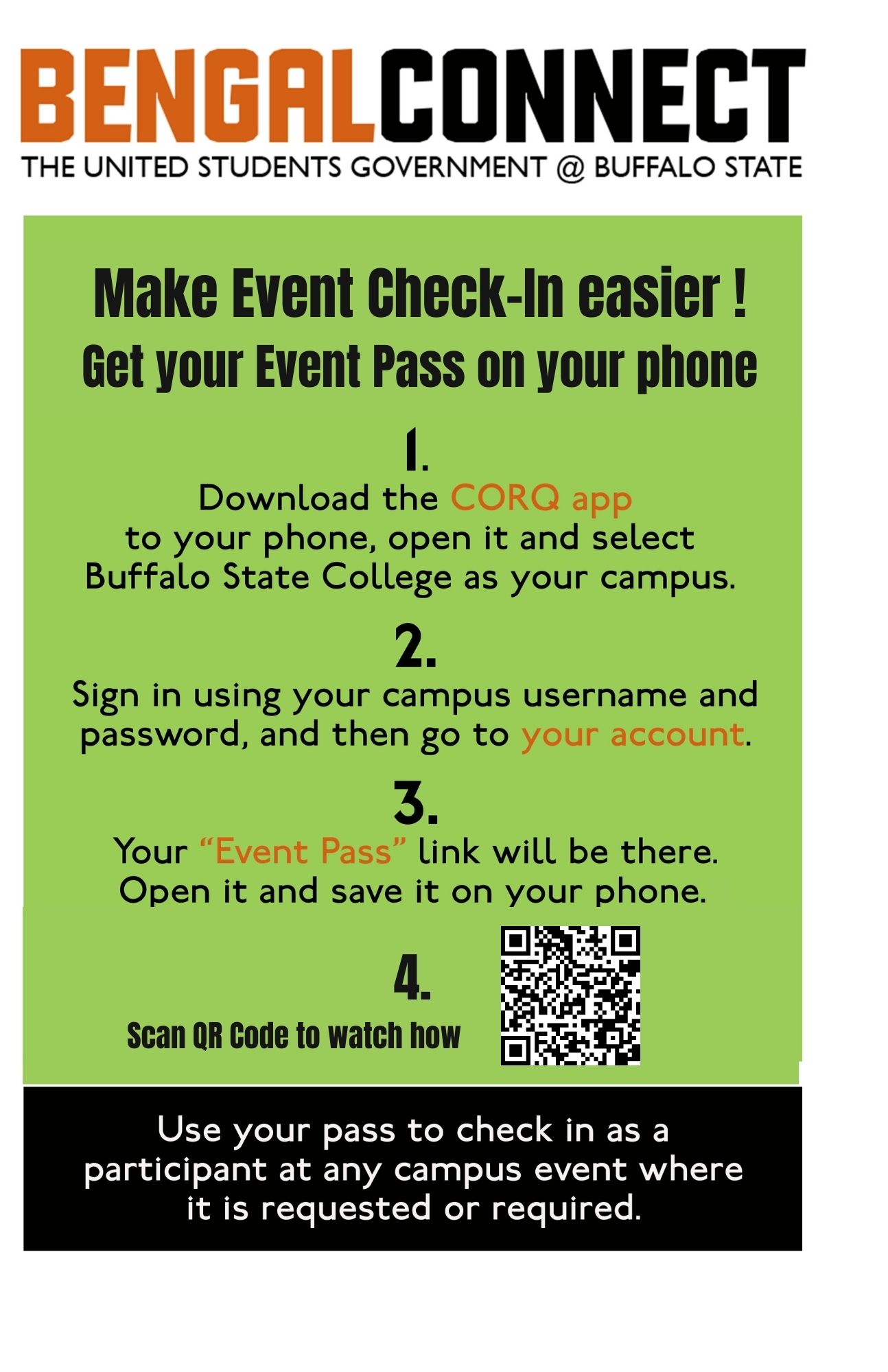 Instructions to get your Event Pass