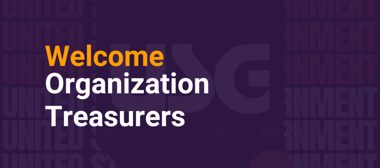 Welcome Org Treasurers